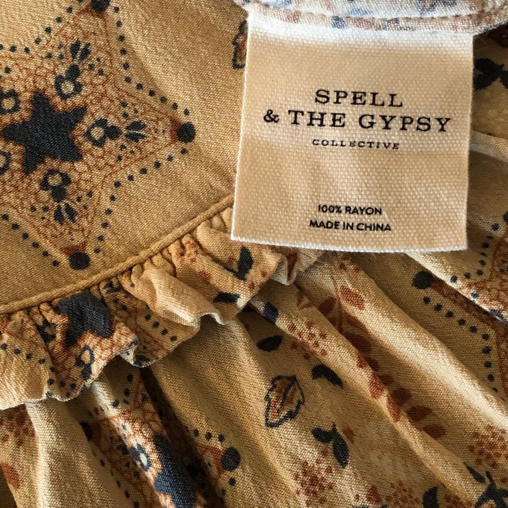 Rare Spell & The Gypsy Celestial Mini Skirt Cream Sz XS - Picture 7 of 8
